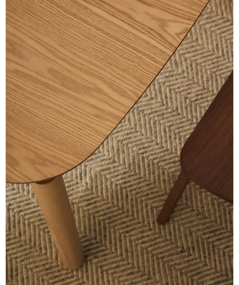 Stół w dekorze jesionu 100x100 cm Indara – Kave Home