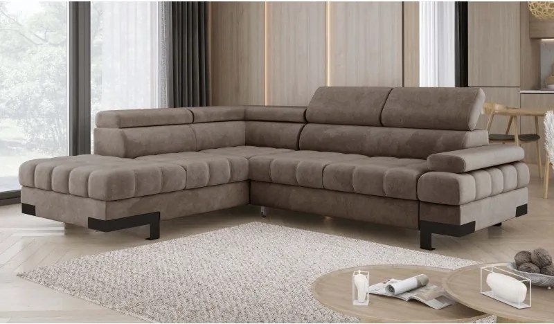 Narożnik SELVA L z funkcją spania i pojemnikiem WERSAL