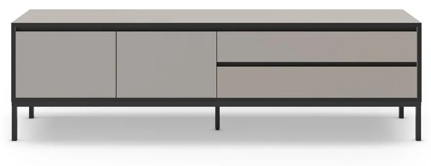 Szarobeżowa szafka pod TV 180x55 cm Lorenza – Marckeric