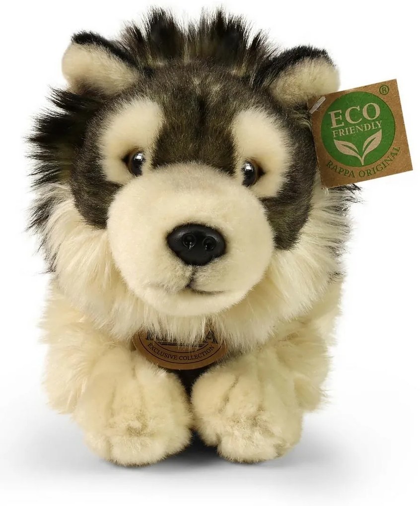 Rappa Pluszowy wilk leżący 32 cm ECO - FRIENDLY