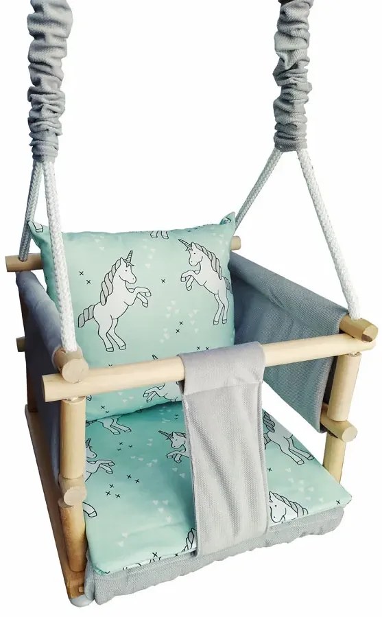 Dziecięca huśtawka welwetowa 6 wzorów D7-L90