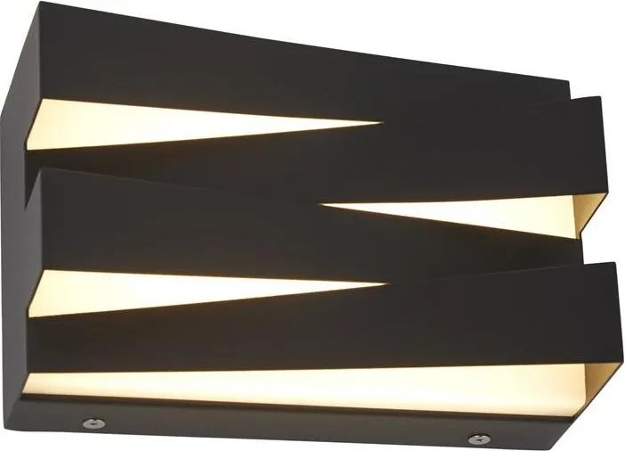 Searchlight 86410BK - Kinkiet ścienny SECTION LED/18W/230V czarny