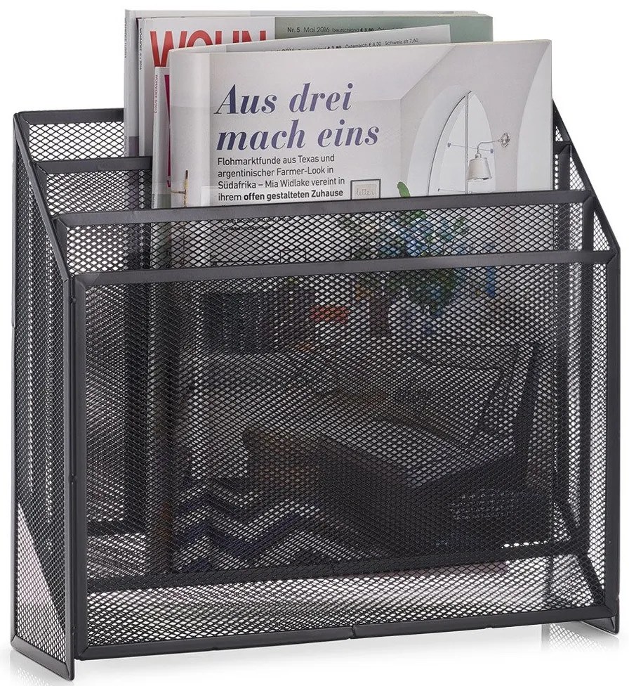 Gazetnik z metalu, stojak na gazety i czasopisma, organizer na prasę.