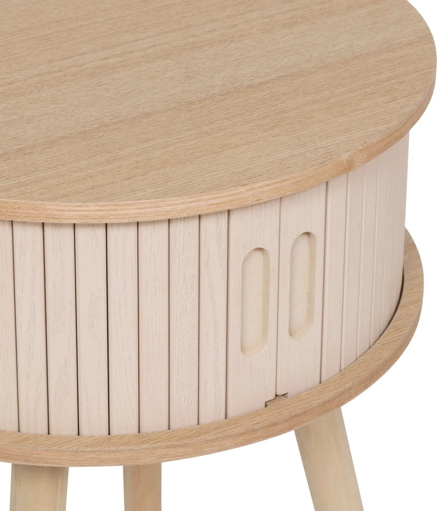 Szafka nocna NYSOS z 2 drzwiczkami, Ø 40 cm