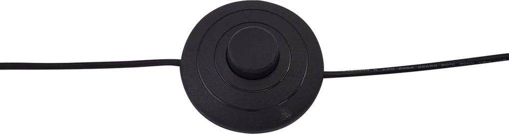 Designerska lampa podłogowa czarno-biała z wbudowanym oświetleniem LED - Nea