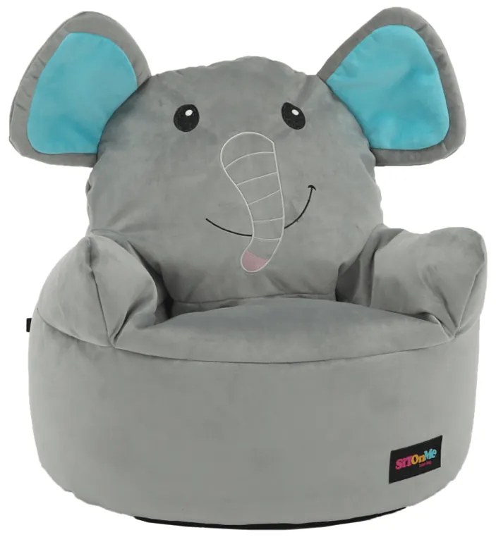 Puf dla dzieci Słonik Baby, 55 x 50 cm