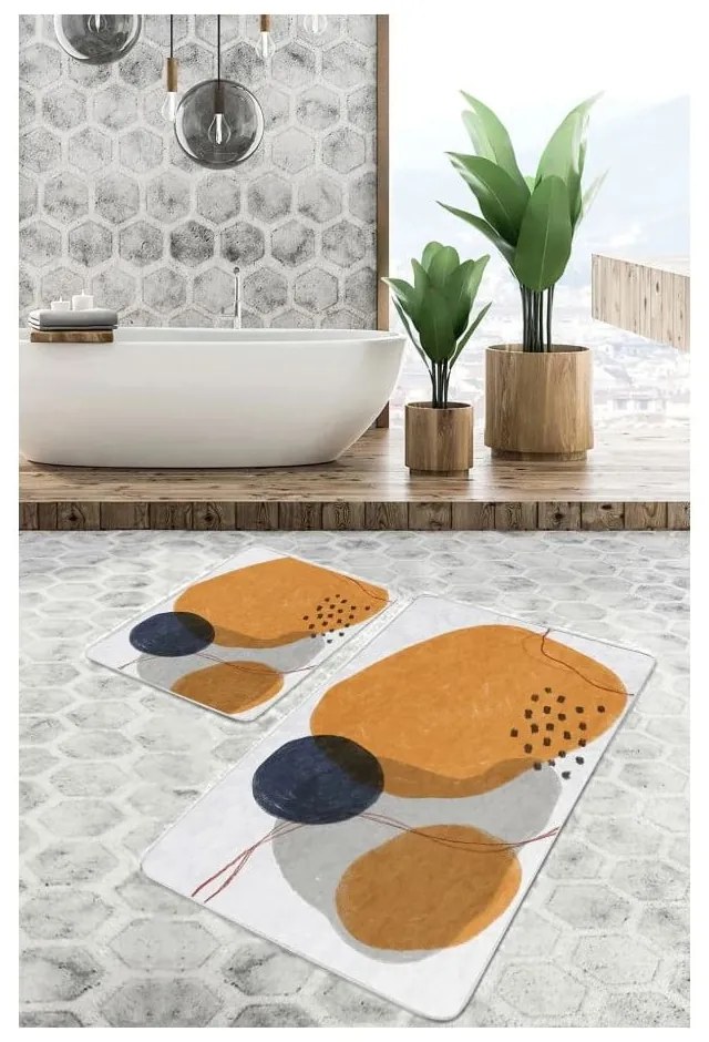Aksamitne dywaniki łazienkowe zestaw 2 szt. 60x100 cm – Mila Home