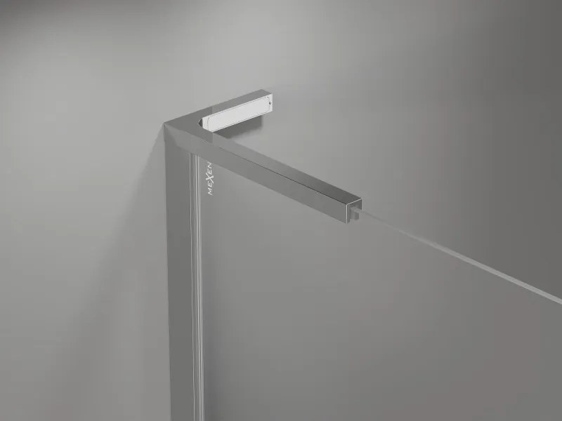 Mexen Mist L drzwi prysznicowe uchylne 160 cm, transparent, chrom - 8A4L-160-001-01-00