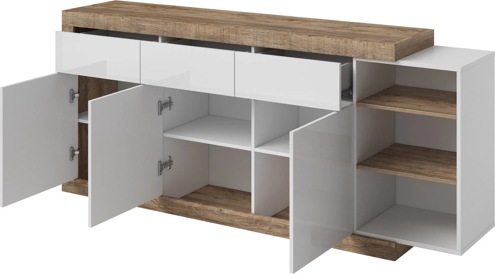 Komoda SINFONIA 200 cm do Salonu Sypialni Dąb
