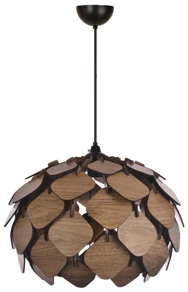 Żyrandol na lince 1xE27/40W/230V brązowy