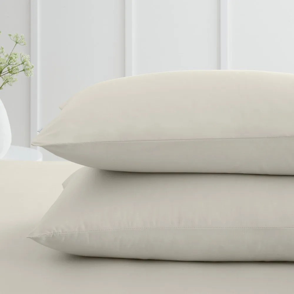 Poszewki na poduszki z perkalu bawełnianego zestaw 2 szt. 50x75 cm Cotton Percale – Bianca
