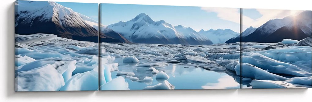 Obraz - Formacje lodowcowe (170x50 cm)