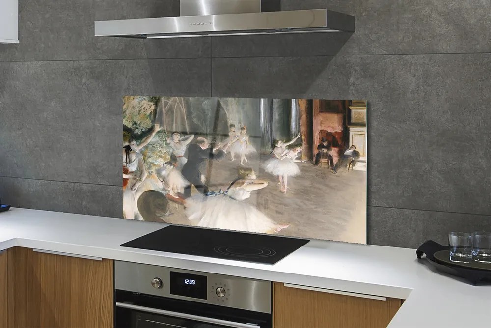 Panel nad Blat Kuchenny Próba Baletowa na Scenie - Degas