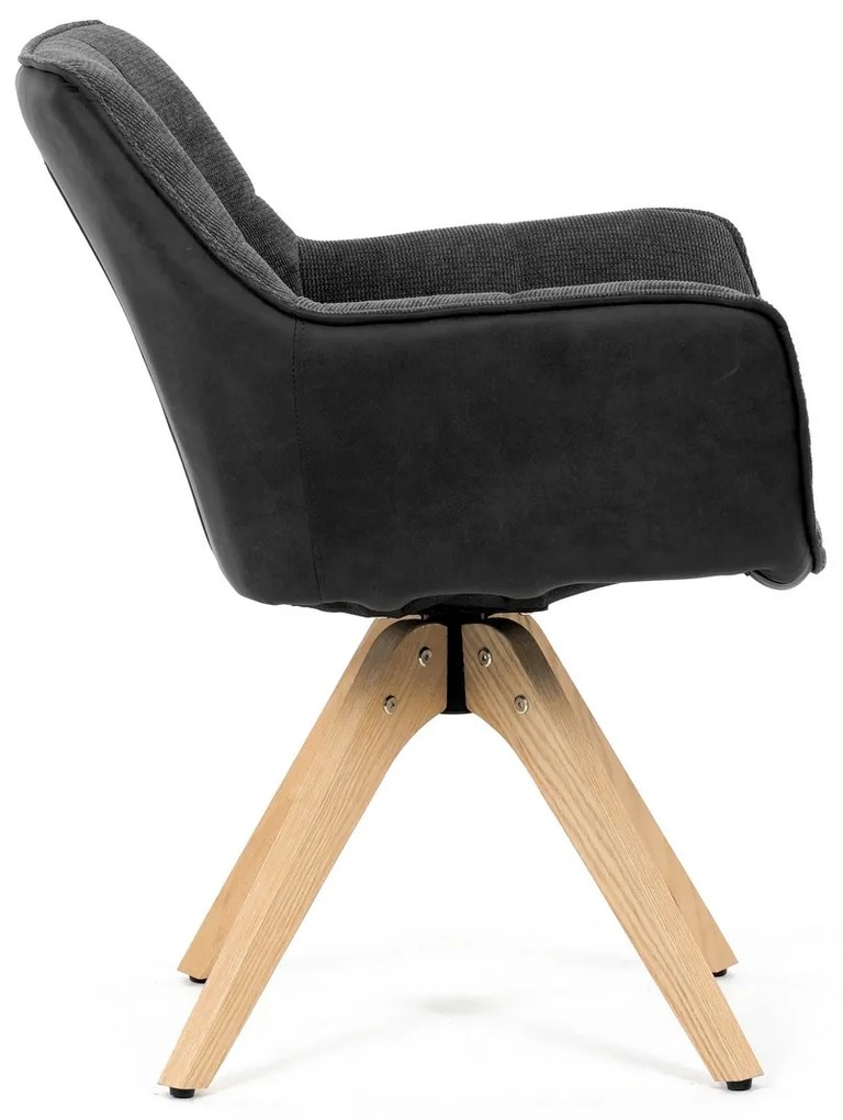 Zestaw krzeseł do jadalni HC-D7180 GREY2, 2 szt.