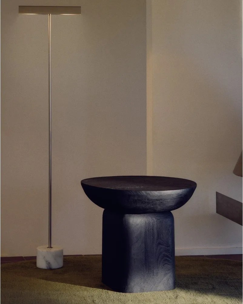 Lampa stojąca w kolorze srebra (wysokość 121 cm) Lynor – Kave Home