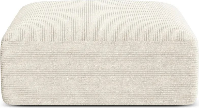 Beżowy sztruksowy podnóżek Campi – Cosmopolitan Design