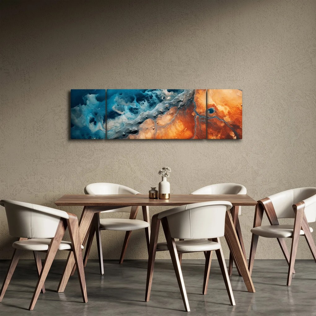 Obraz - Woda i ogień (170x50 cm)