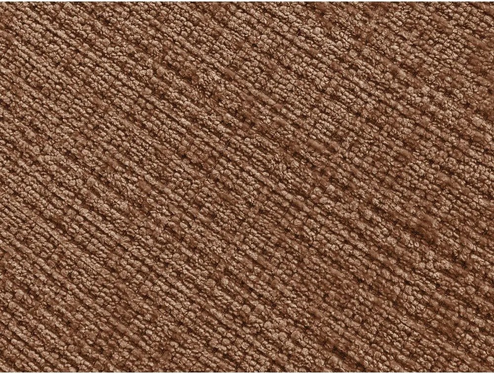 Pomarańczowy podnóżek z tkaniny szenilowej Neil – Bobochic Paris