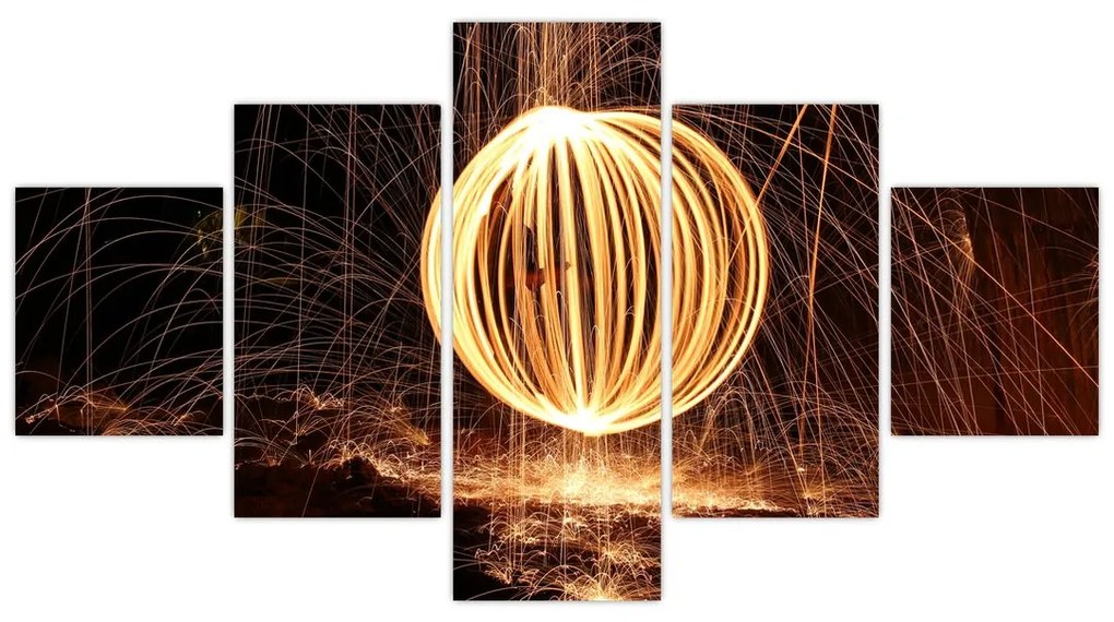 Obraz - Malowanie światłem (125x70 cm)