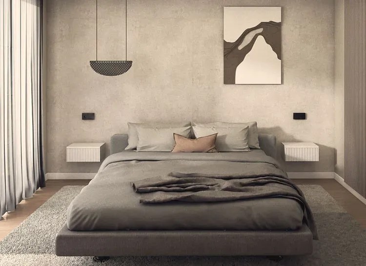 Biała wisząca szafka nocna z szufladą Z1-F03