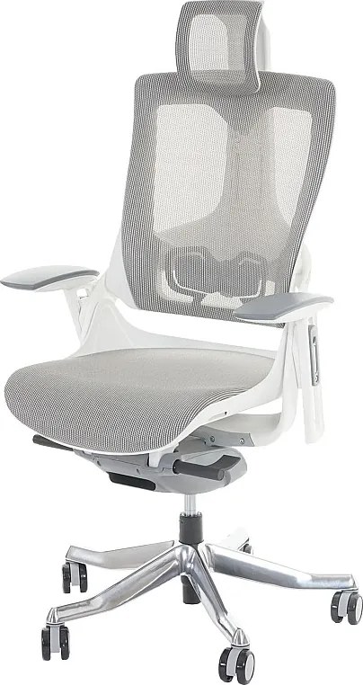 Krzesło biurowe MERRYFAIR Adelaide,  biało-szary