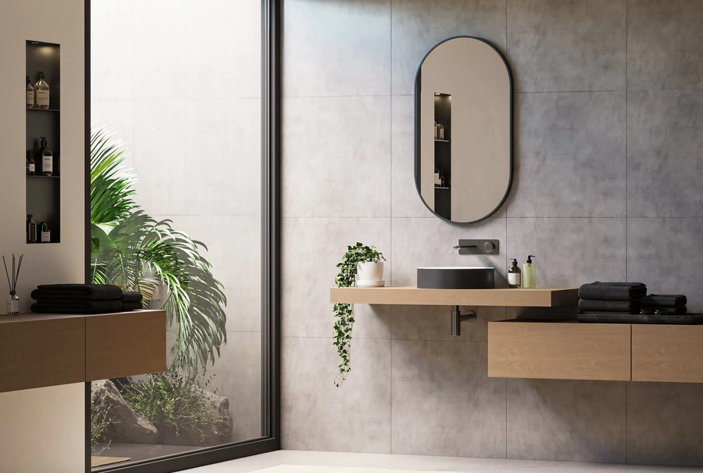 Lustro łazienkowe 8144B owalne