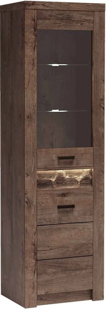 Witryna ZERI - Jesion ciemny / Głębokość 42 cm / 56 cm