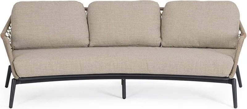 Jasnobrązowa sofa ogrodowa z litego drewna akacjowego Eulero – Bizzotto