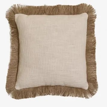 Kwadratowa Poduszka 45x45 Cm Z Bawełny Paraiba Gardenia Biel - Nature - Sklum