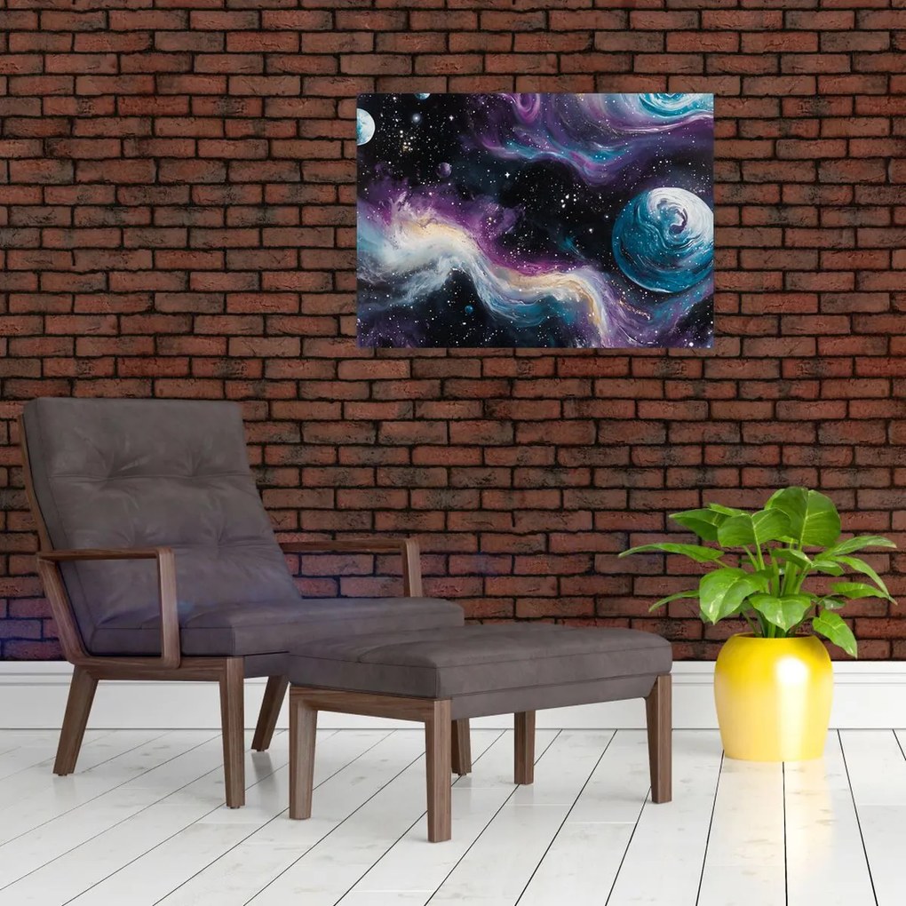 Obraz - Malowany wszechświat (70x50 cm)