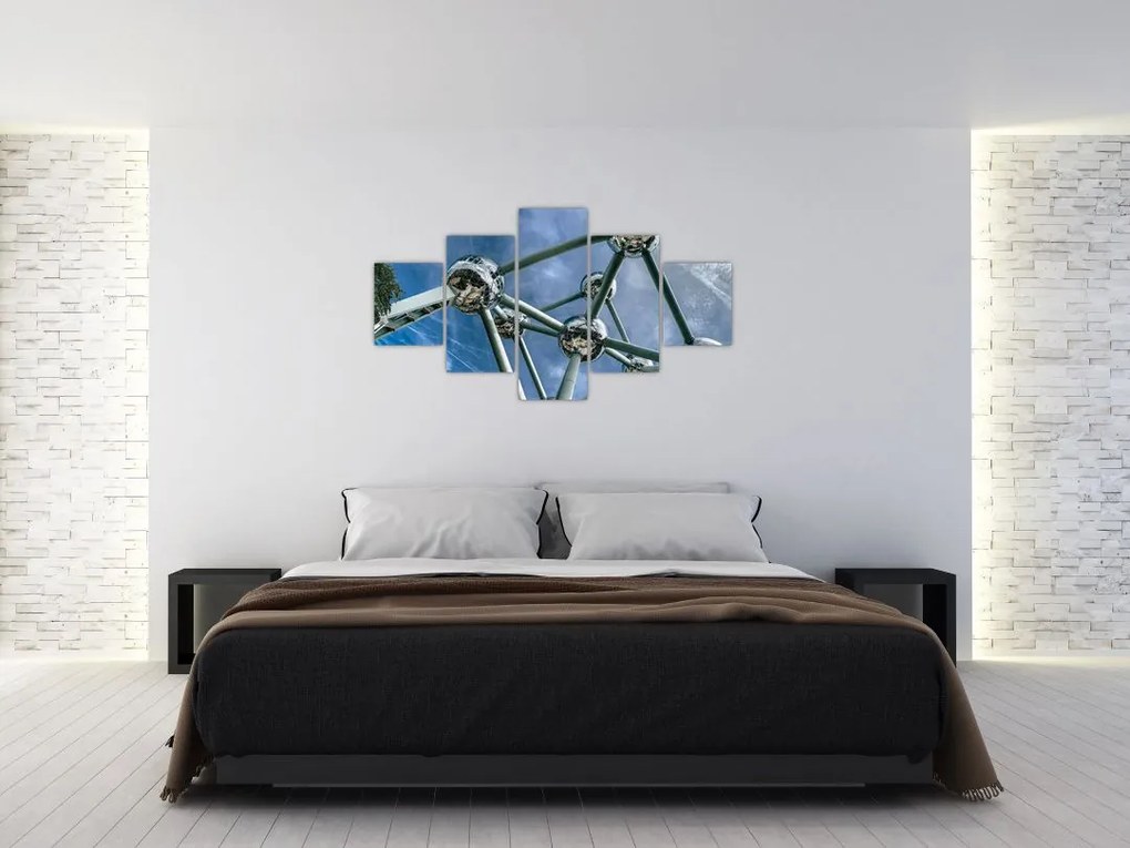 Obraz - Atomium w Brukseli (125x70 cm)