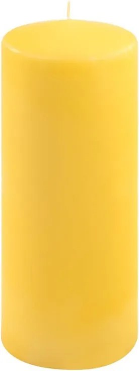 Zestaw świec filarowych, 25 cm, Ø 10 cm, żółte, 2 szt.