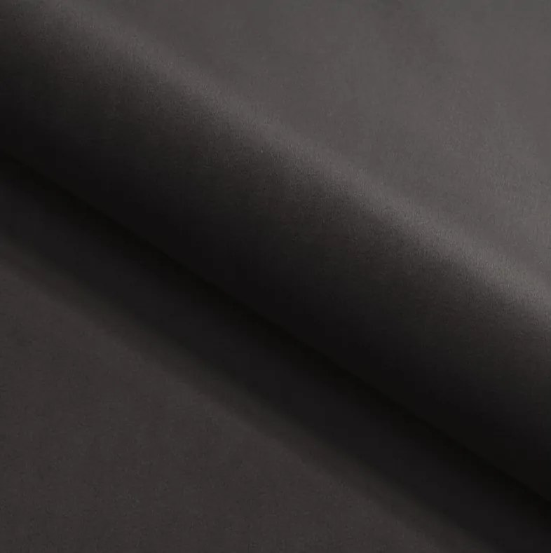 Narożnik GLAM Lewostronny z funkcją spania, zestaw z poduszkami wolnostojący tkanina RIVIERA 100 Czarny DOMO HOME