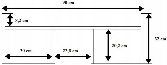 Biała ścienna półka na kwiaty M7-E06