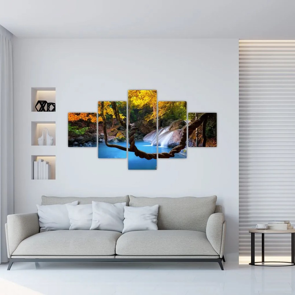 Obraz - Wodospady w Azji (125x70 cm)