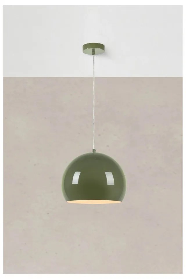 Zielona lampa wisząca z metalowym kloszem ø 28 cm Pop – Markslöjd