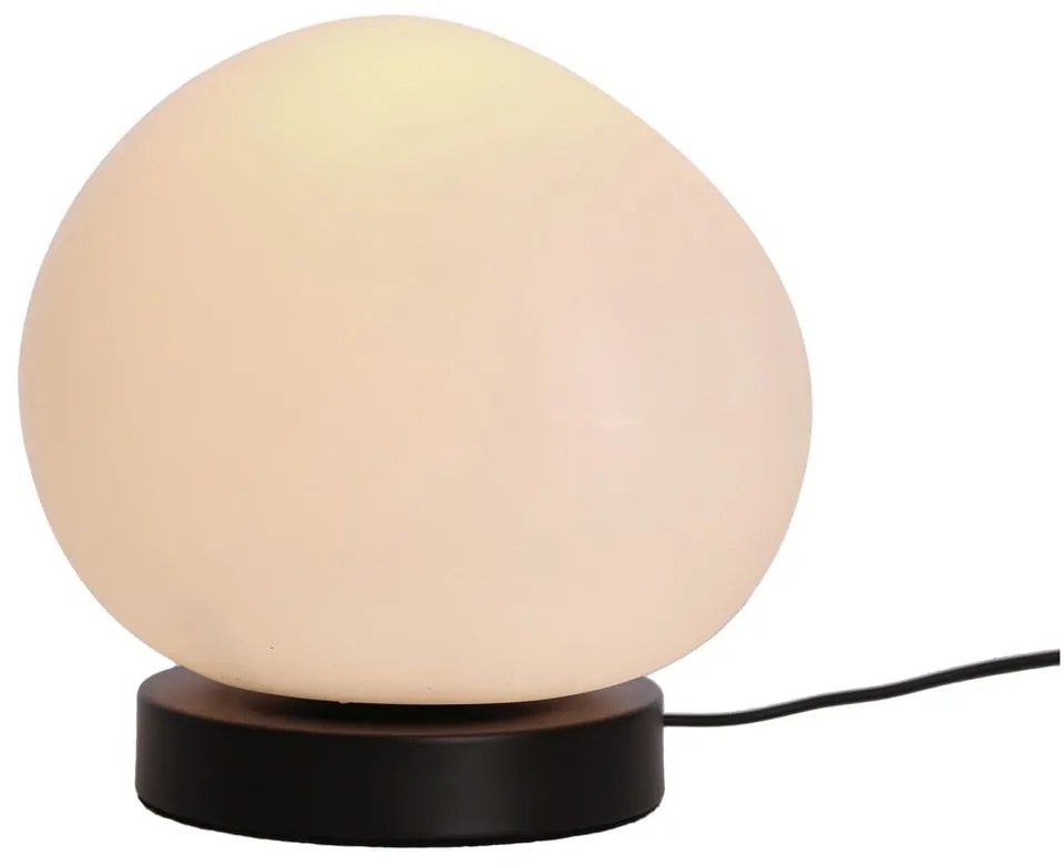Czarno-biała lampa stołowa (wysokość 19 cm) Stones – Candellux Lighting