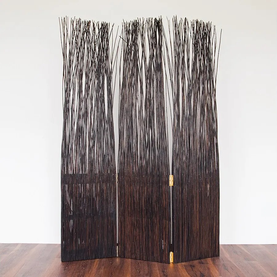 Przegroda pokojowa 120x3x170 cm brązowa Parawan