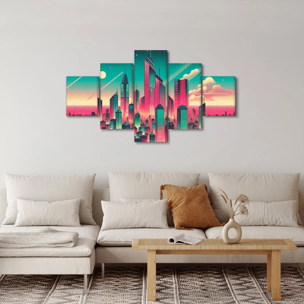 Obraz – Metropolia w stylu pop-art (125x70 cm)