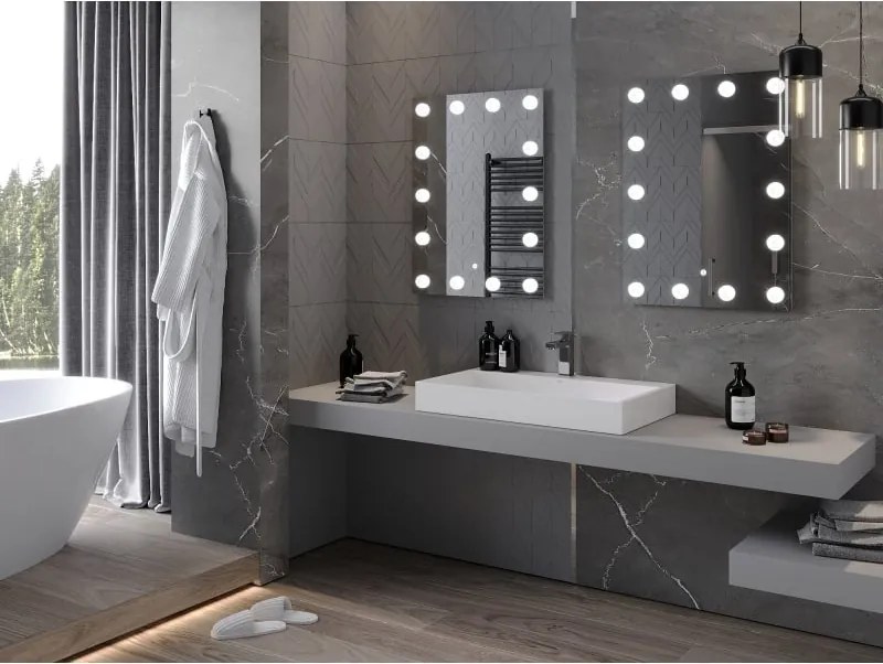 Mexen Dona lustro łazienkowe podświetlane 60 x 80 cm, LED 6000K, antypara - 9818-060-080-611-00