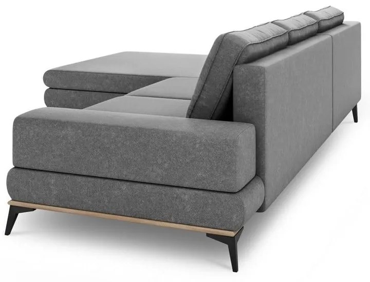 Szary rozkładany narożnik Windsor &amp; Co Sofas Planet, lewostronny