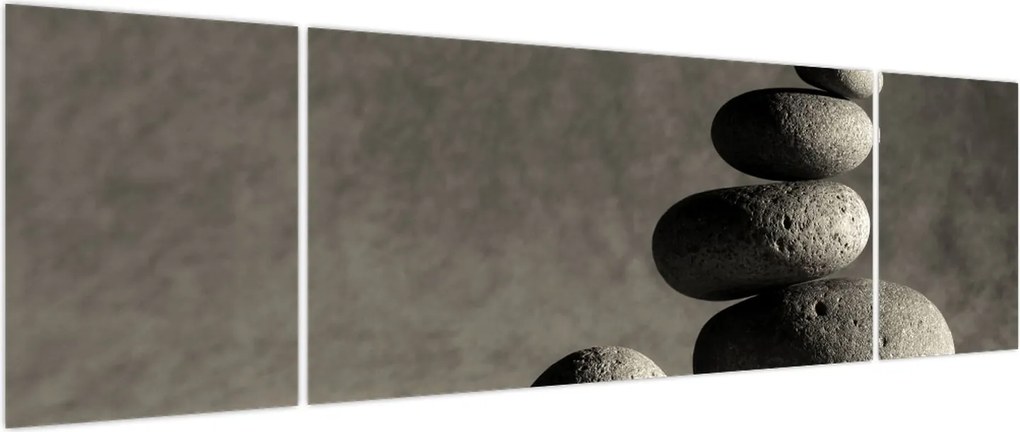 Obraz - Szare kamienie (170x50 cm)