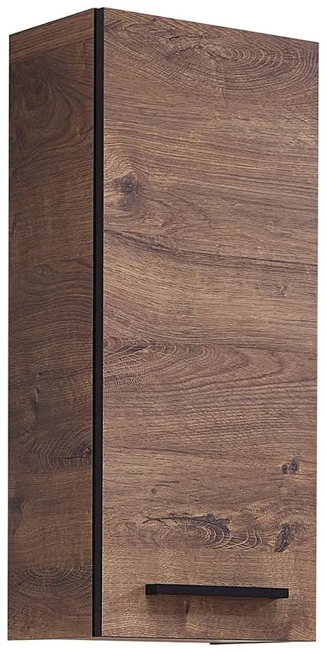 Brązowa wisząca szafka łazienkowa w dekorze dębu 30x70 cm Set 374 – Pelipal