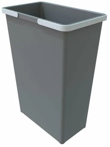 Elletipi Plastikowy kosz z uchwytami 35 L, szary