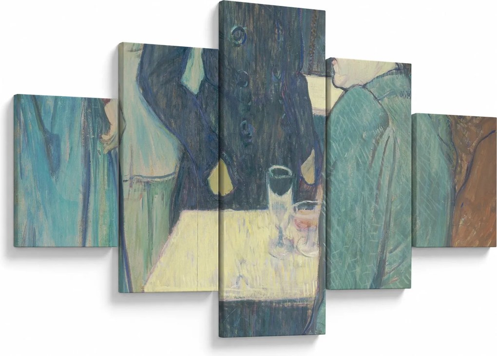 Obraz - Henri de Toulouse-Lautrec, A Corner of the Moulin de la Galette, reprodukcje (125x70 cm)