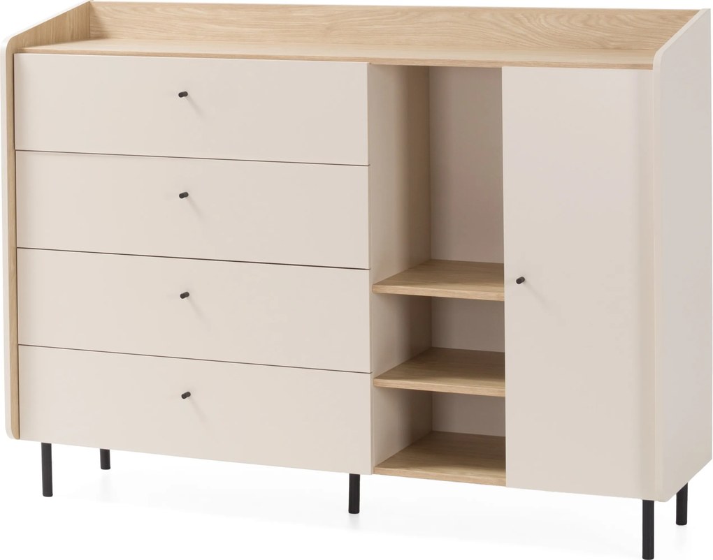 Komoda VETTA 155 cm do Salonu Sypialni Odcienie beżu