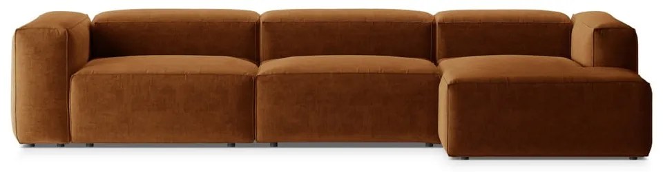 Ceglasty narożnik (prawostronny/z szezlongiem) Bergamo – Cosmopolitan Design