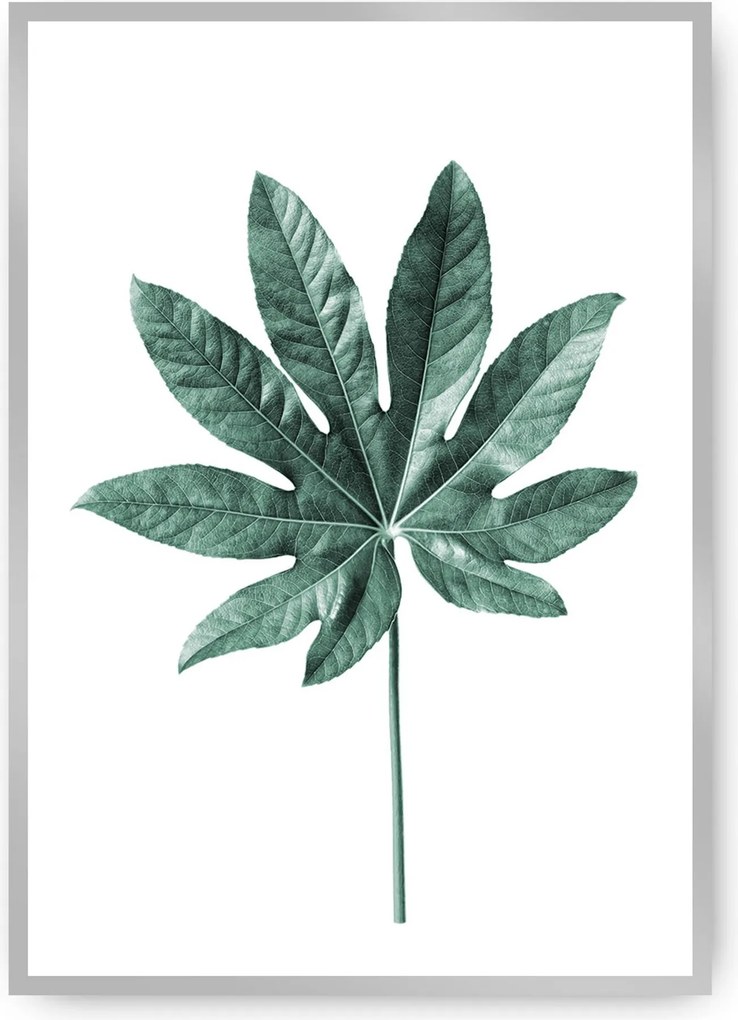 Plakat Leaf Emerald Green