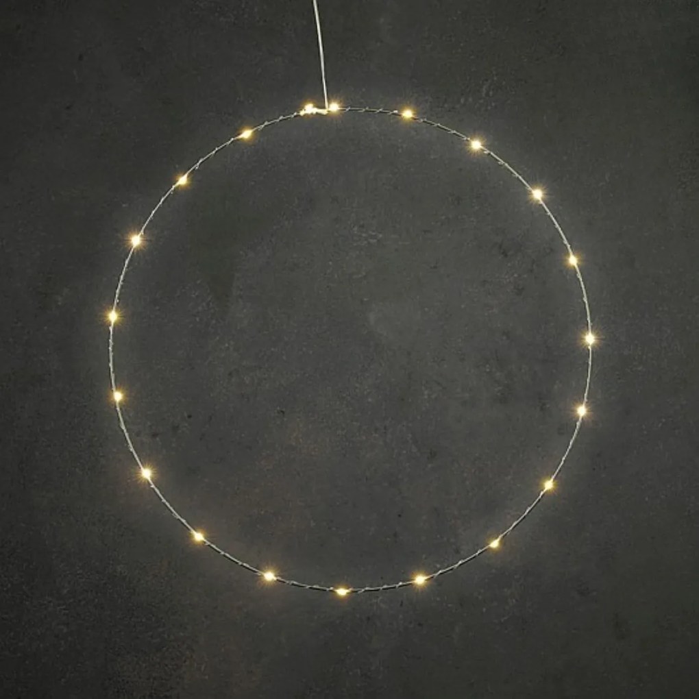 LED dekoracja wisząca CIRCLE Ø 50 cm, srebrna