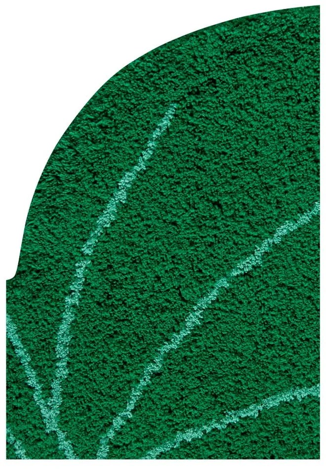 Ciemnozielony bawełniany dywan dziecięcy tkany ręcznie odpowiedni do prania 120x180 cm Monstera Leaf – Lorena Canals